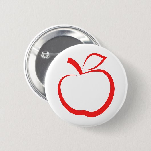 Red Apple Ronde Button 5,7 Cm (Voorkant /achterkant)