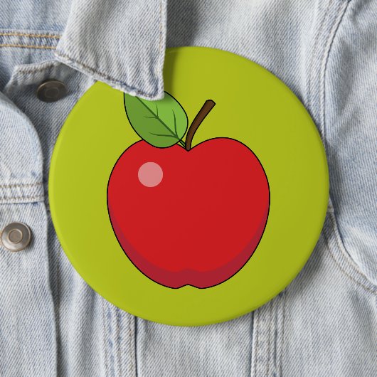 Red Apple Ronde Button 6,0 Cm (In situ)