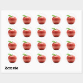 Red Apple Ronde Sticker (Vel)