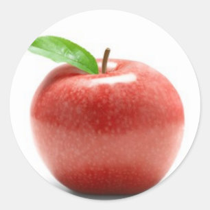 Red Apple Ronde Sticker