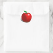 Red Apple Ronde Sticker (Tas)