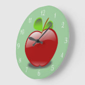 Red Apple Round Wall-kast Grote Klok (Hoek)