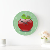 Red Apple Round Wall-kast Grote Klok (Huis)