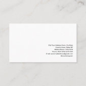 Red Apple Sketch Privéleraar Modern White Visitekaartje (Achterkant)