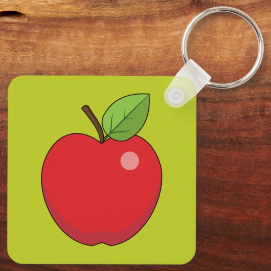 Red Apple Sleutelhanger (Achterkant)