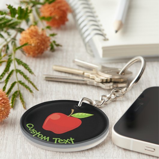 Red Apple Sleutelhanger (Voorkant Rechts)