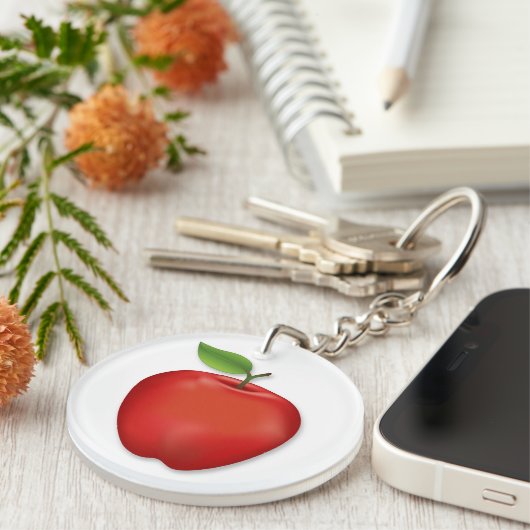 Red Apple Sleutelhanger (Voorkant Rechts)
