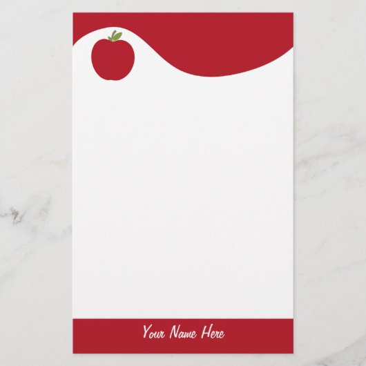 Red Apple Stationery Briefpapier (Voorkant)