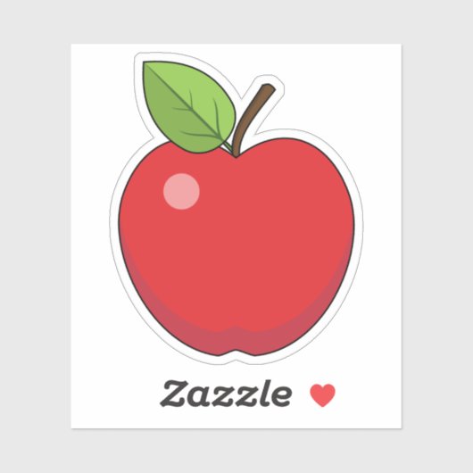 Red Apple Sticker (Vel)