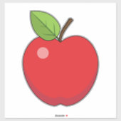 Red Apple Sticker (Vel)