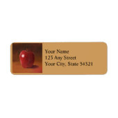 Red Apple Stilleven Retouradreslabels Etiket (Voorkant)