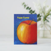 Red Apple - stilleven schilderij Briefkaart (Staand voorkant)