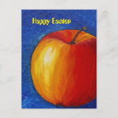 Red Apple - stilleven schilderij Briefkaart (Voorkant)