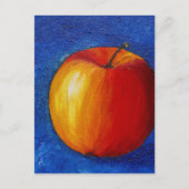Red Apple - stilleven schilderij Briefkaart (Voorkant)
