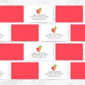 Red Apple substitute leraar Visitekaartje