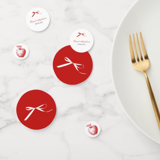 Red Apple Table Confetti (Groep)