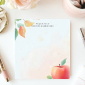 Red Apple Teacher Gepersonaliseerde naam Notitieblok