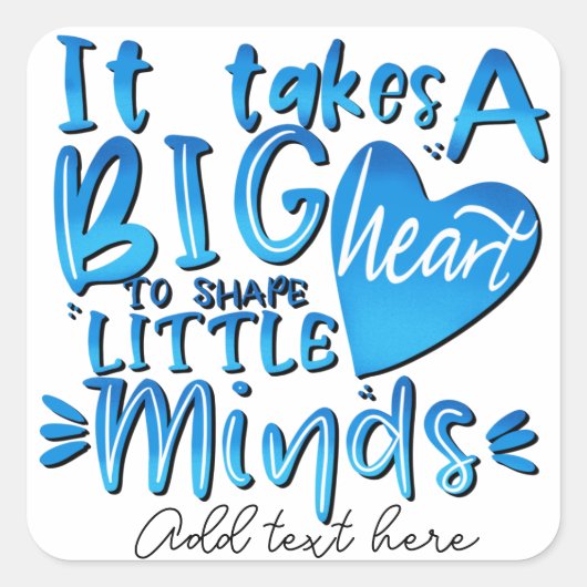 red apple Teacher thank you retirement Nursery Tot Vierkante Sticker (Voorkant)