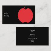 Red Apple. Visitekaartje (Voorkant / Achterkant)