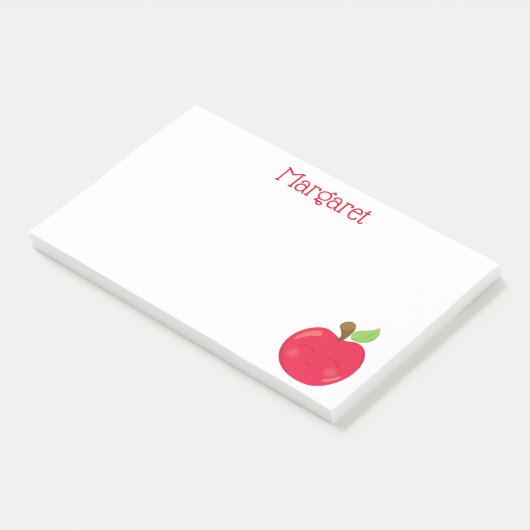 Red Apple voor de leraar Post-it® Notes (Schuin)