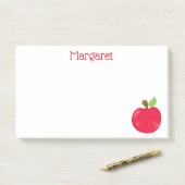Red Apple voor de leraar Post-it® Notes (Op bureau)