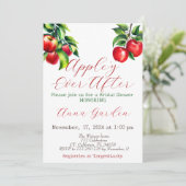 Red Apple Vrijgezellenfeest Kaart (Staand voorkant)