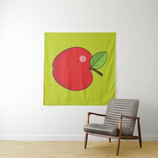 Red Apple Wandkleed (In Situ (horizontaal))