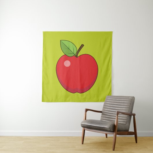 Red Apple Wandkleed (In situ)