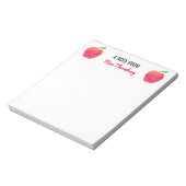 Red Apples a Note of Teacher Personated Notitieblok (Linkerzijde)