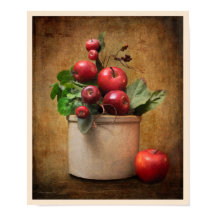 Red Apples Crock still Life
