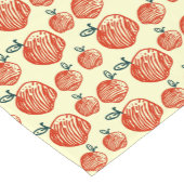 Red Apples Doodle Patroon  Korte Tafelloper (Hoek)