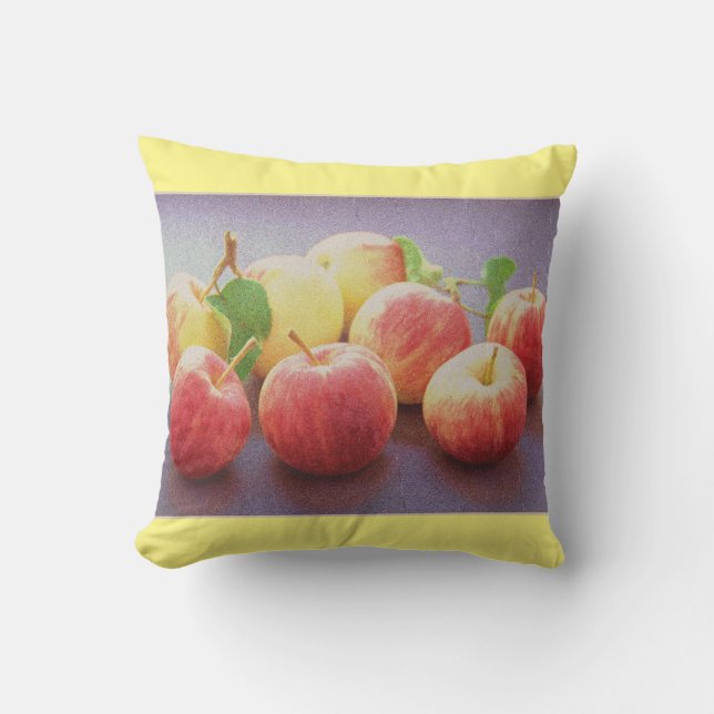 "Red Apples Fruit". Foto. Bestel nu Kussen (Voorkant)