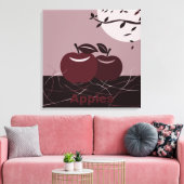 Red Apples Kitchen Square Wall Hanging Canvas Afdruk (Insitu (Woonkamer))