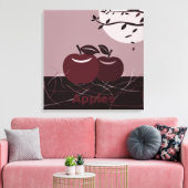 Red Apples Kitchen Square Wall Hanging Canvas Afdruk (Insitu (Woonkamer))