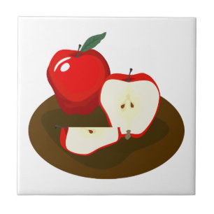 Red Apples Kitchen Tile Tegeltje