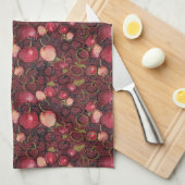 Red Apples Kitchen Towel Theedoek (Quarter Fold)