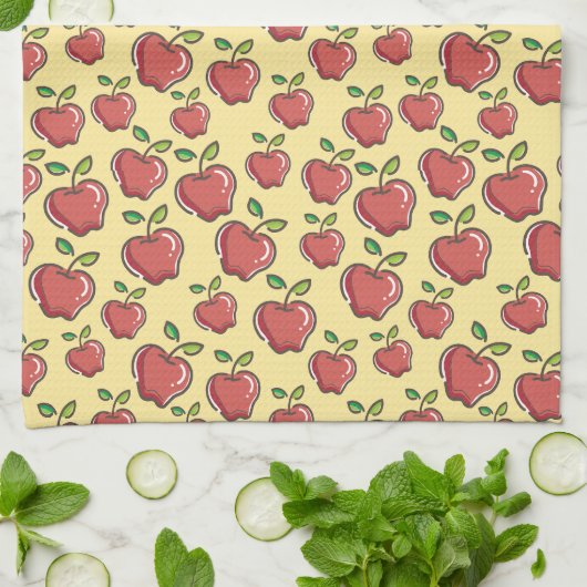 Red Apples Kitchen Towel Theedoek (Gevouwen)