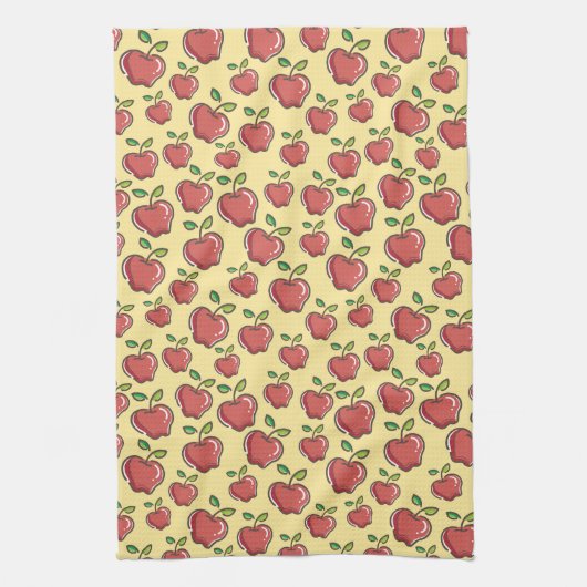 Red Apples Kitchen Towel Theedoek (Verticaal)
