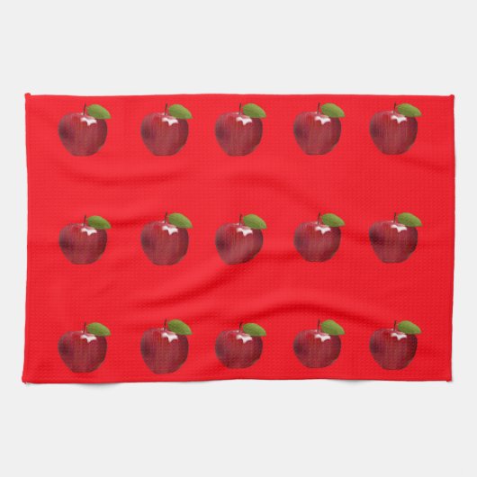 Red Apples Kitchen Towel Theedoek (Horizontaal)