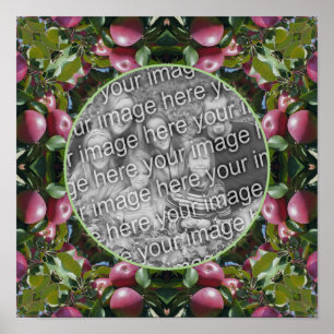 Red Apples Natuur Art Lijst Creëer Uw eigen foto Poster