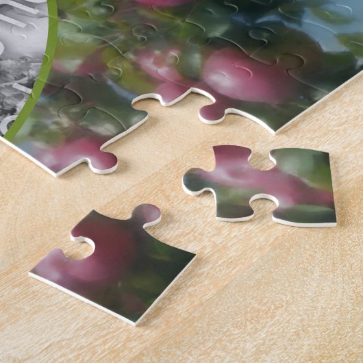 Red Apples on Tree Lijst Voeg je foto toe Legpuzzel (Zijkant)