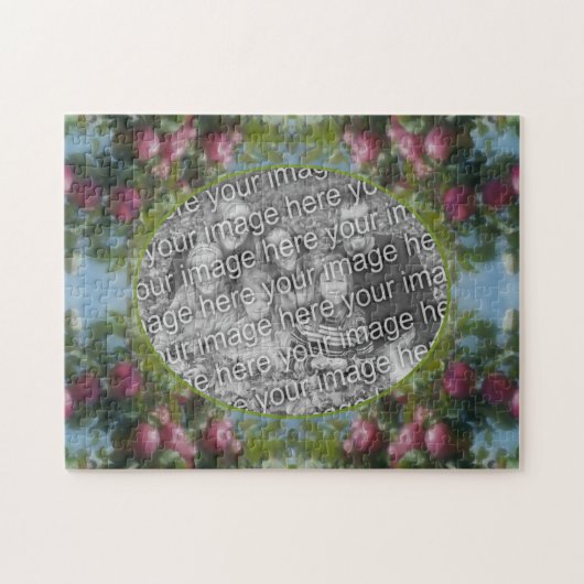 Red Apples on Tree Lijst Voeg je foto toe Legpuzzel (Horizontaal)