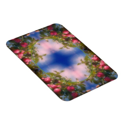 Red Apples on Tree Lijst Voeg je foto toe Magneet (Rechterzijde)