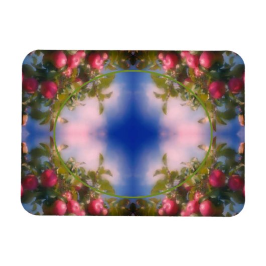 Red Apples on Tree Lijst Voeg je foto toe Magneet (Horizontaal)