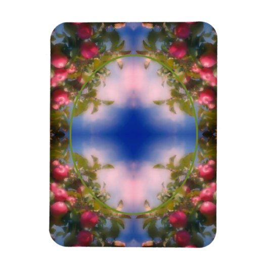 Red Apples on Tree Lijst Voeg je foto toe Magneet (Verticaal)