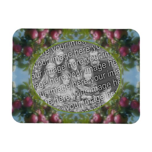 Red Apples on Tree Lijst Voeg je foto toe Magneet (Horizontaal)