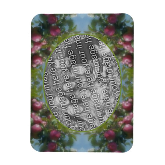 Red Apples on Tree Lijst Voeg je foto toe Magneet (Verticaal)