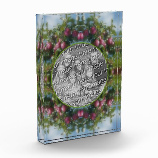 Red Apples on Tree Painting Lijst Voeg uw Fotoblokken (Links)