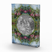 Red Apples on Tree Painting Lijst Voeg uw Fotoblokken (Rechts)