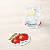 Red Apple's Ronde Kartonnen Onderzetter (Insitu)